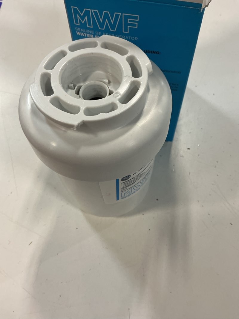 Condition photo showing As Is for genuine mwf water filter for compatible ge refrigerators