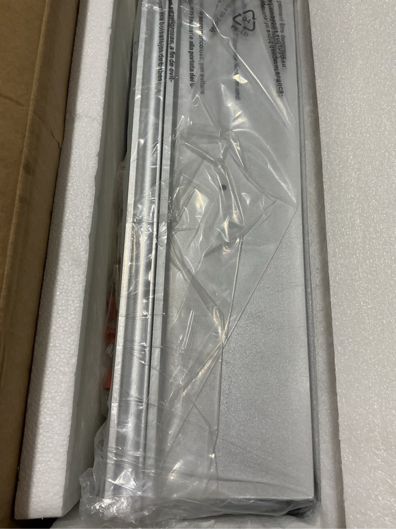 Condition photo showing Good Condition for 24"x32" medicine cabinet mirror, led lighted medicine cabinet with electrical outlet?usb, anti-fog, 3 colors temperature stepless dimmable, aluminum cabinet for storage and mordern decor