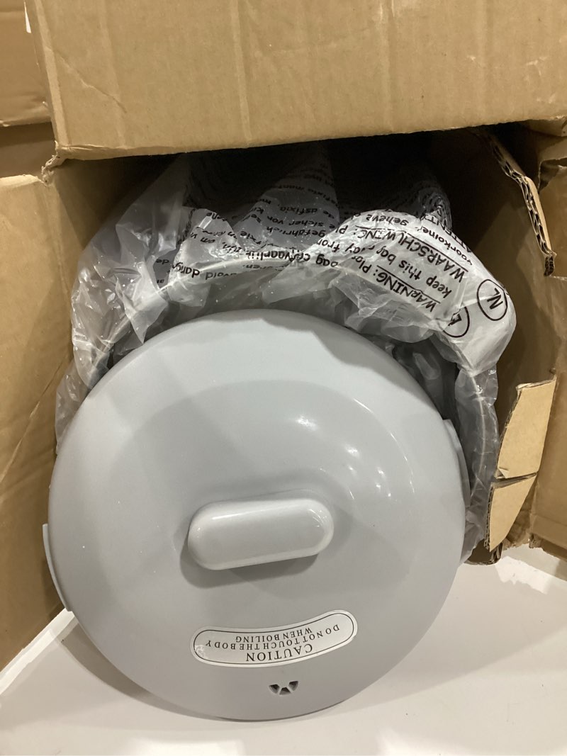 Condition photo showing Good Condition for sybo 40 cup coffee urn, commercial grade stainless steel percolate coffee maker, removable filter, easy to clean, hot water urn for catering, hot beverage dispenser with cool-touch handles, 6l, grey 40 cup grey