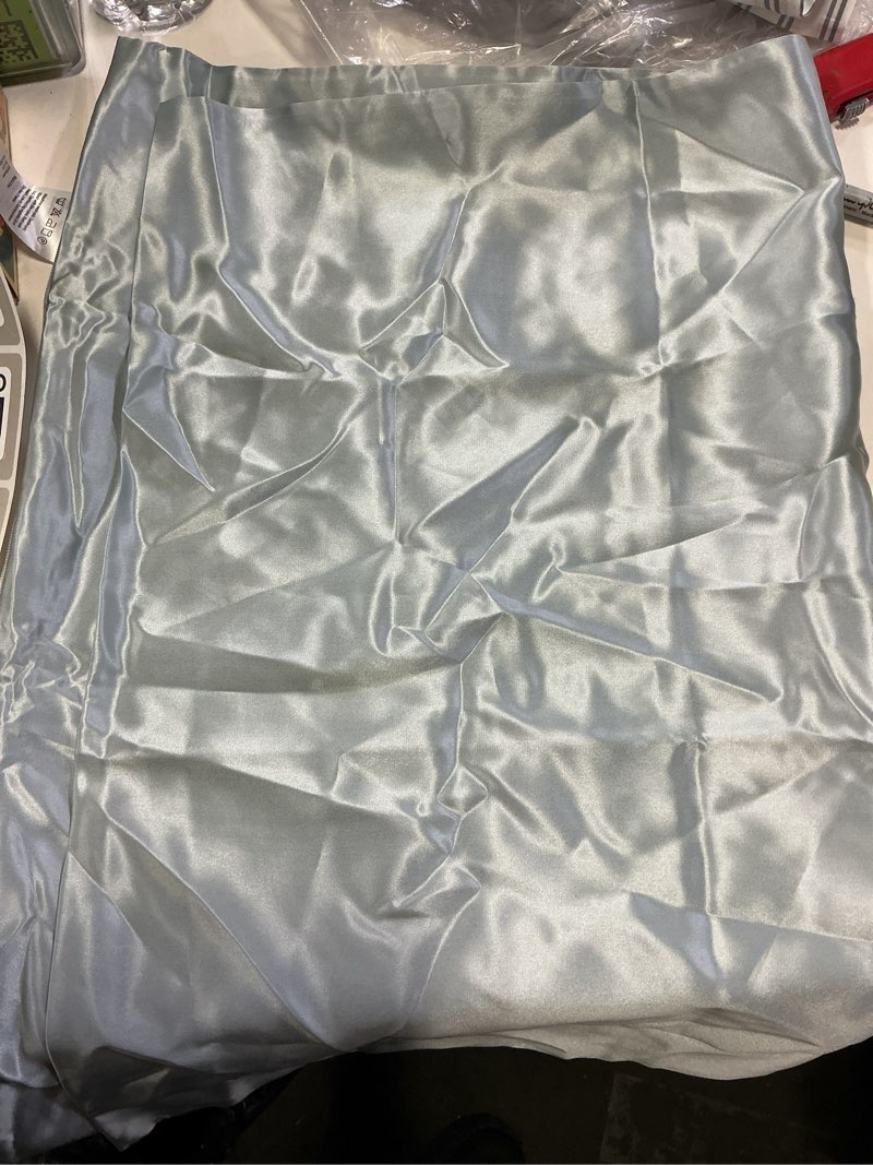 Condition photo showing Good Condition for 100% mulberry silk pillowcase, standard, light blue