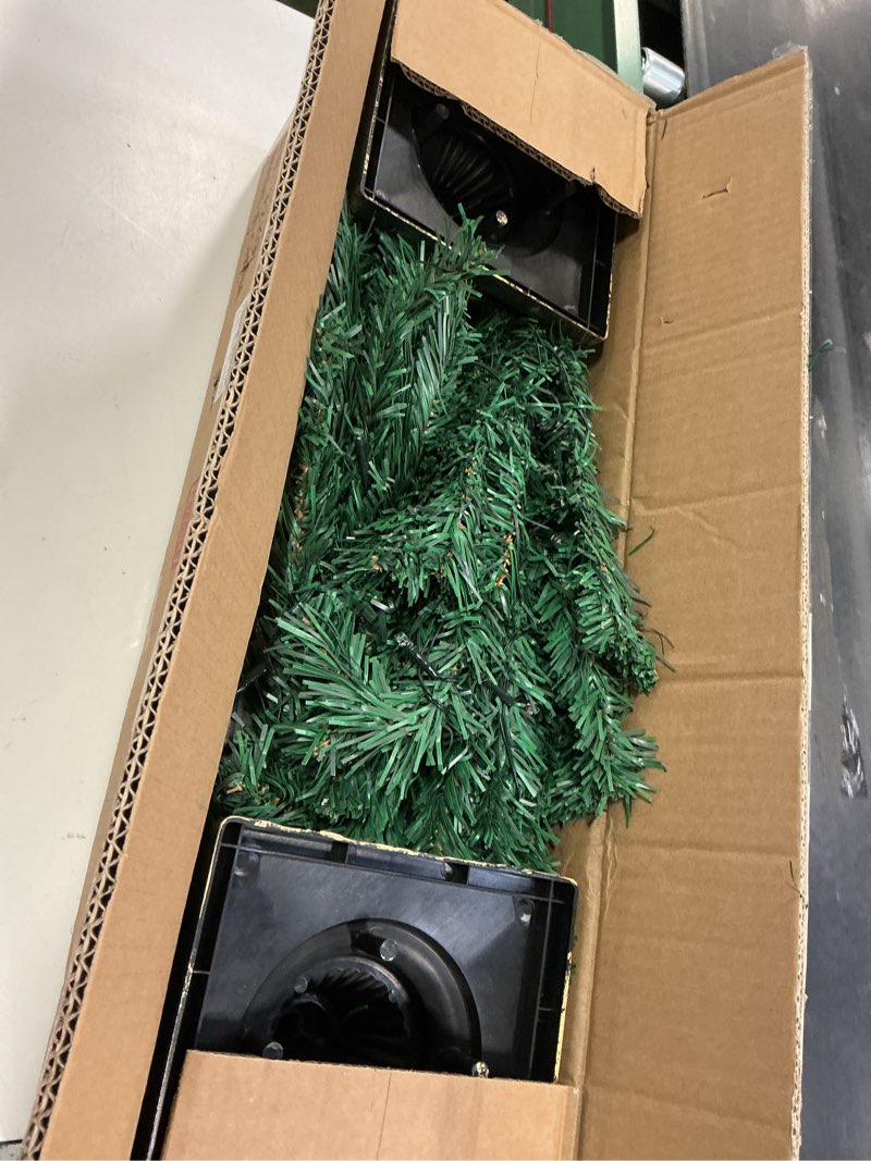 Condition photo showing Good Condition for Set of 2 Christmas Trees with Lights 4-FT Artificial Urn Potted Porch Christmas Tree Battery Powered with 8 Modes and Timer for Indoor Outdoor Christmas Trees-multicolor