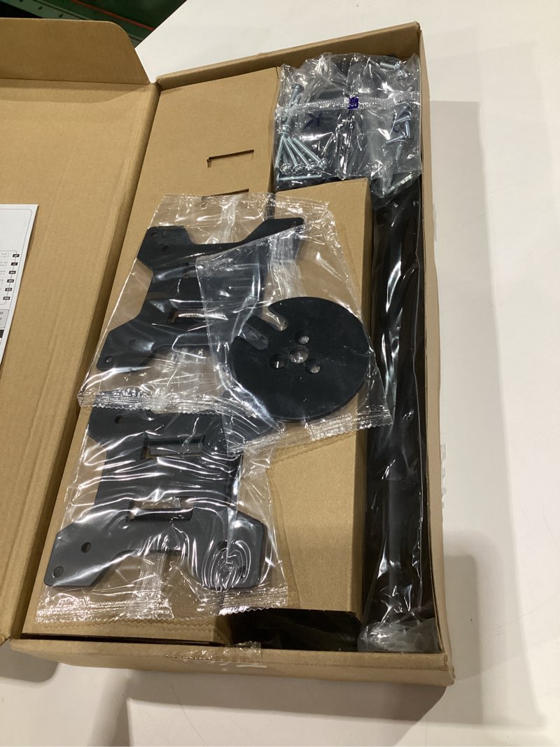 Condition photo showing Good Condition for WALI Dual Monitor Stand for Desk, Dual Monitor Mounts for 2 Monitors up to 27 inch, 2 Monitor Desk Mount Holds up to 22 lbs, Height Adjustable Swivel Tilt Rotation, 75x75/100x100mm (M002), Black Dual Arms Desk Mount