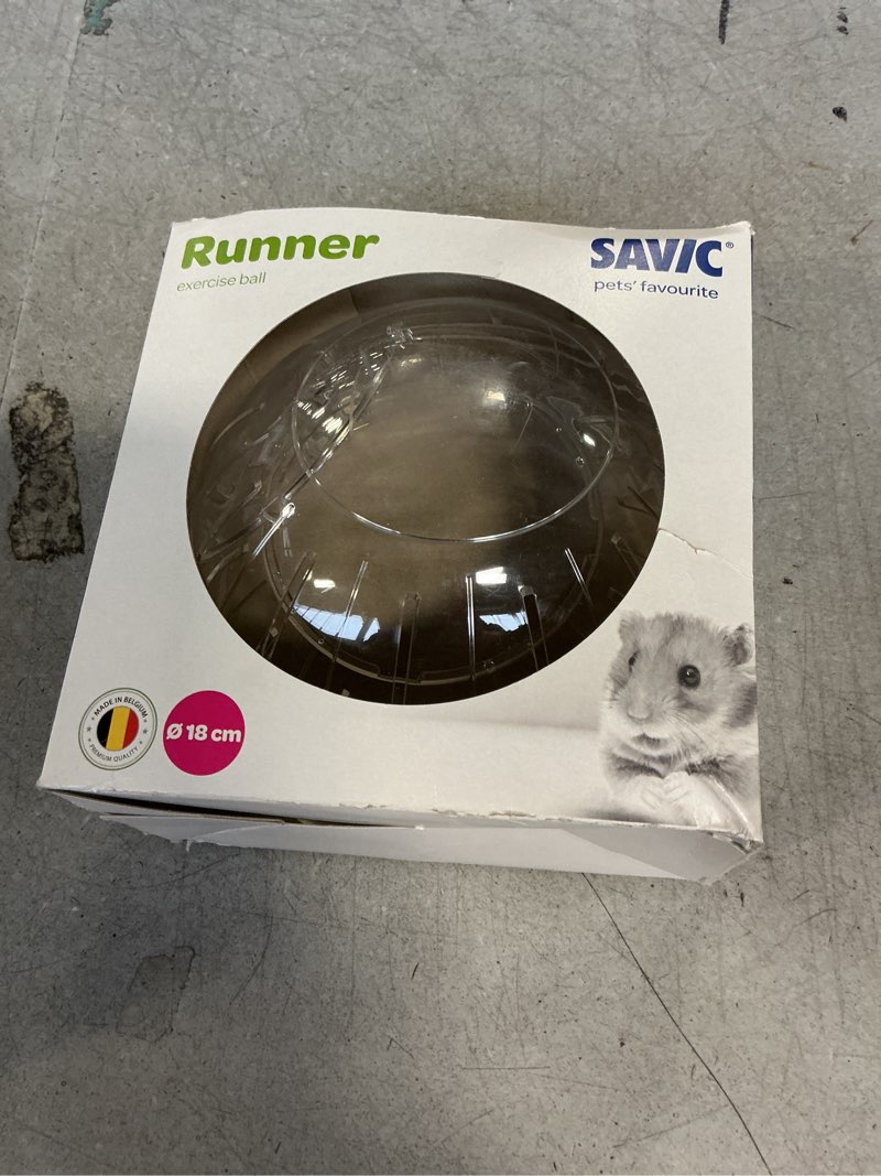 Condition photo showing New/Like New for SAVIC RUNNER EXERCISE BALL MEDIUM CLEAR 18 CM