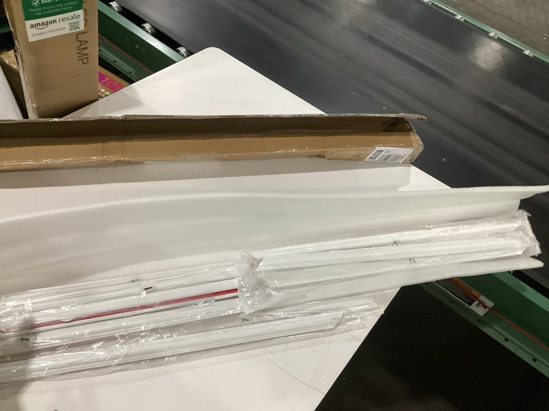 Condition photo showing New/Like New for peel and stick wall molding kit, inmozata 3 sets 3d pre-cut accent molding trim wainscoting panels for interior wall decor living room bedroom entryway plain door (24" x 16")