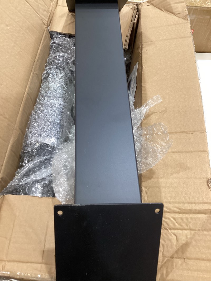 Condition photo showing As Is for heavy duty arc 45 degree angle bracket, wood pergola bracket kit-2 pcs for 4''x4'' post, pergola accessories, for gazebos, decks, porches, log cabins etc., wood post and beam angle support brackets 4''x4''-2pcs