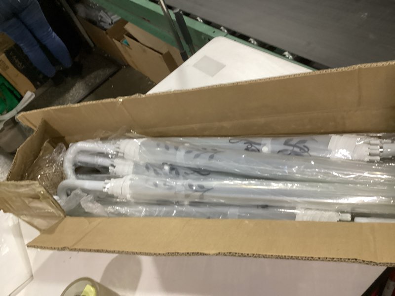 Condition photo showing Good Condition for Aliceset 12 Pack Clear Wedding Bubble Umbrellas Bulk 46 Large Canopy Love Is in The Air Transparent Stick Umbrella with Tags and Rope Rain Windproof J Hook Handle Auto Open for Wedding Prom Outdoor