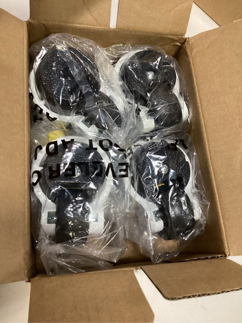 Condition photo showing New/Like New for holkie leveling casters with ratchet handle design - total capacity 2200 lbs - heavy duty industrial casters set of 4 with adjustable leveling pads (td60) 4pcs td60 - 2200 lbs total capacity