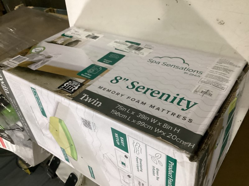 Condition photo showing Good Condition for zinus spa sensations serenity 8" memory foam mattress, twin