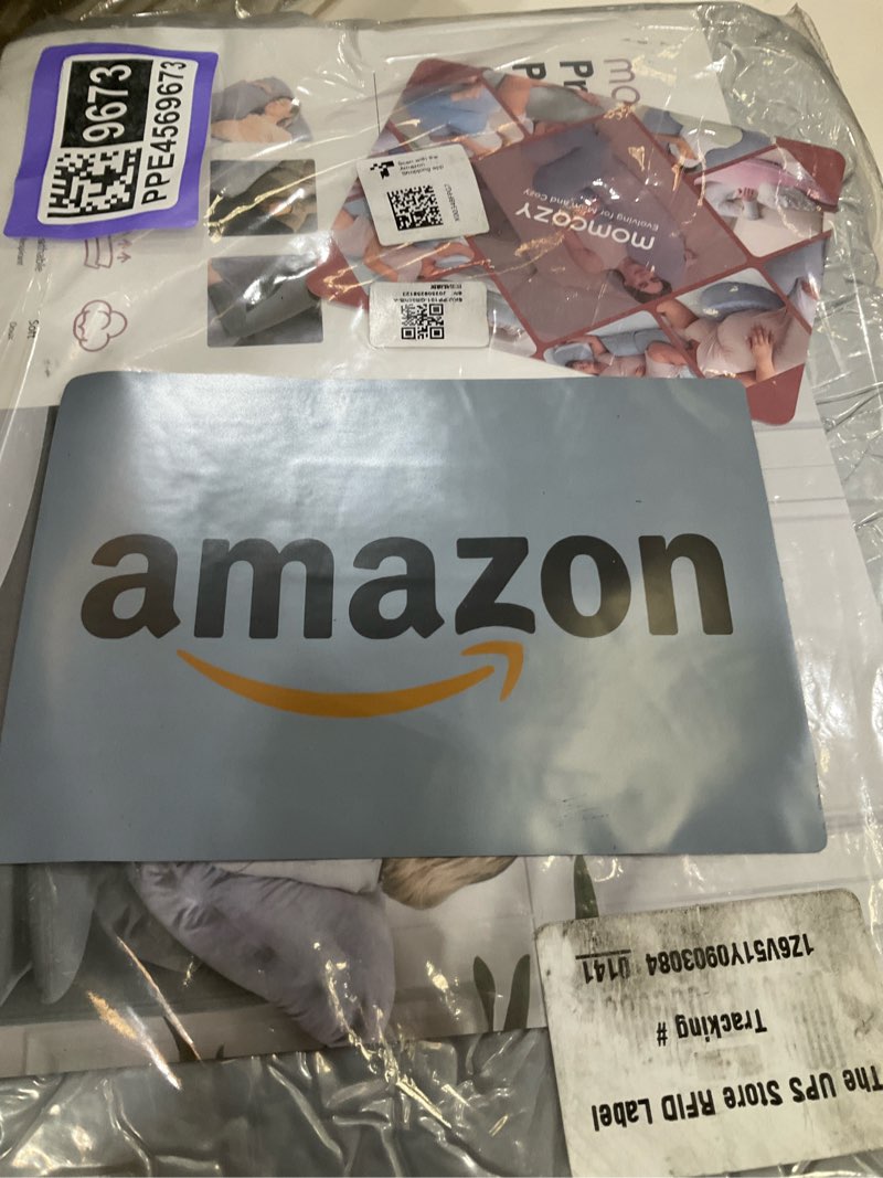 Condition photo showing New/Like New for Momcozy Pregnancy Pillows for Sleeping, U Shaped Full Body Maternity Pillow with Removable Cover - Support for Back, Legs, Belly, HIPS for Pregnant Women, 57 Inch Pregnancy Pillow for Women, Grey