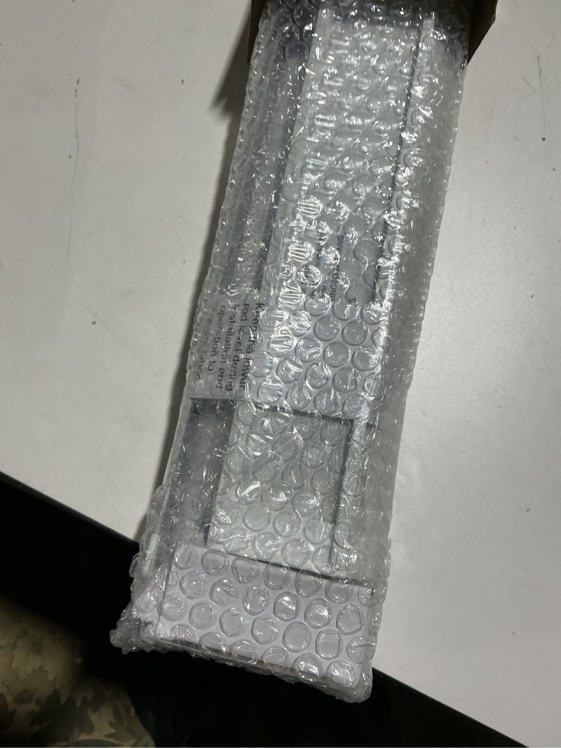 Condition photo showing Good Condition for Cordless Zebra Blinds for Windows, 44" W x 72" H Zebra Roller Shades with Valance Free Stop Zebra Roller Shades, Light Control Window Treatments Dual Layer Sheer Blinds for Day and Night White 44"W x 72"H