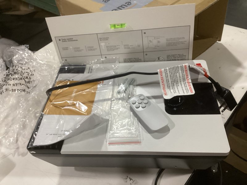 Condition photo showing Good Condition for GiveBest Wall Heater for Bathroom, 1500W Fast Heating Electric Space Heater with ALCI Plug, Adjustable Thermostat, 3 Heating Modes, 24H Timer, Easy Mounted Heater for Indoor Use, Home, Office, White