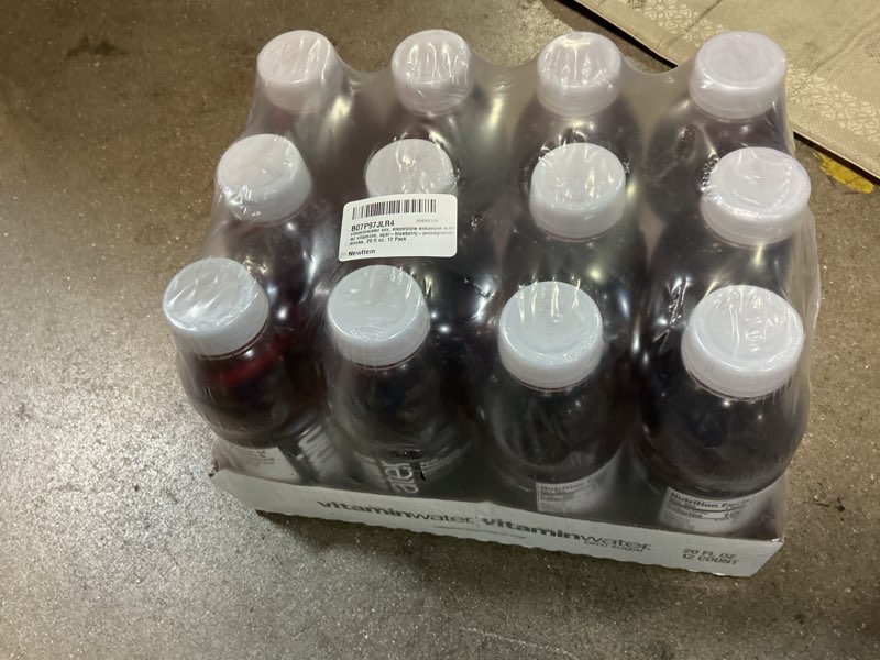 Condition photo showing New/Like New for (Feb/23/26)vitaminwater XXX Açai Blueberry Pomegranate Nutrient Enhanced Flavored Water Beverage, 20 fl oz Bottles, 12 Pack XXX Açai Blueberry Pomegranate 20 fl oz (Pack of 12)