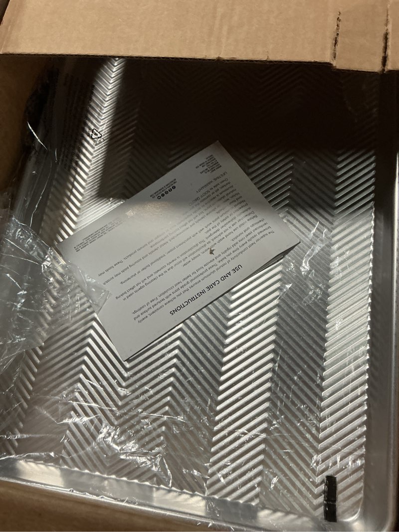 Condition photo showing Good Condition for nordic ware prism baking half sheet 2-pack, natural 2 pack half sheet