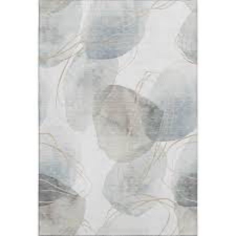 Addison Rugs Mayfield AMF544 Ivory 5' x 7'6" Indoor Premium Machine Washable Rug, Silky Soft, Easy C