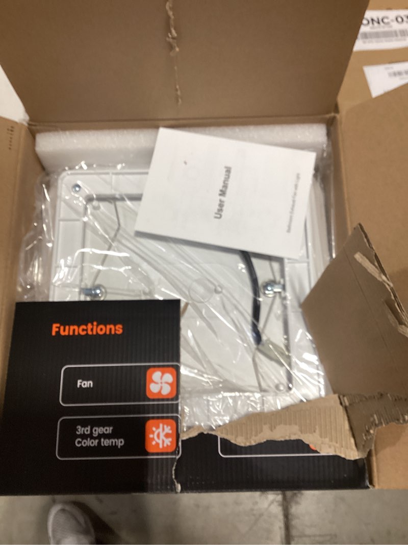 Fitop Bathroom Exhaust Fan with Light, 110 CFM 43W Ceiling Mount Shower Ventilation Exhaust with Lig