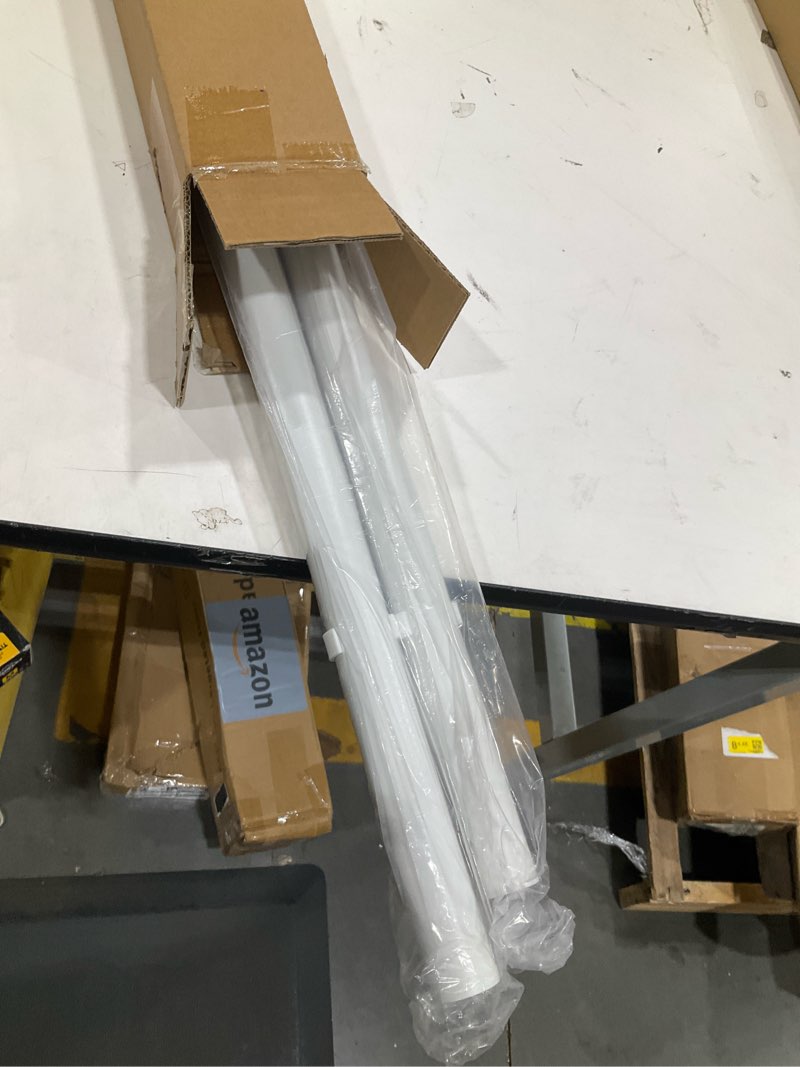 Condition photo showing Good Condition for allzone mechanical lock tension curtain rod for renters & apartment upgrades, 40 to 86 inch, no-drill no-slip tension rod hold up to heavy drapes, perfect for window, bathroom, patio & room divider white 40-86 inches