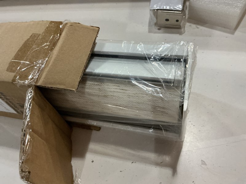 Condition photo showing New/Like New for persilux free-stop cordless roller shades for windows (cream 23"w x 72"h) natural woven fabric light filtering roller blinds, uv protection privacy window blinds for windows, home, living room, office 23"w x 72"h cream (light filtering)