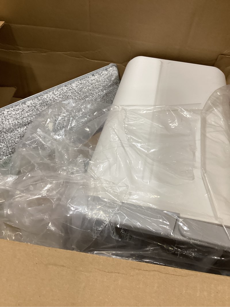 Condition photo showing New/Like New for JOYMOOP Mop and Bucket with Wringer Set, Hands Free Flat Floor Mop and Bucket, 60" Mop with 4 Reusable Microfiber Pads, Wet and Dry Use, Floor Cleaning System Middle Bucket #13 + 60" Flat Mop + 4 Pads