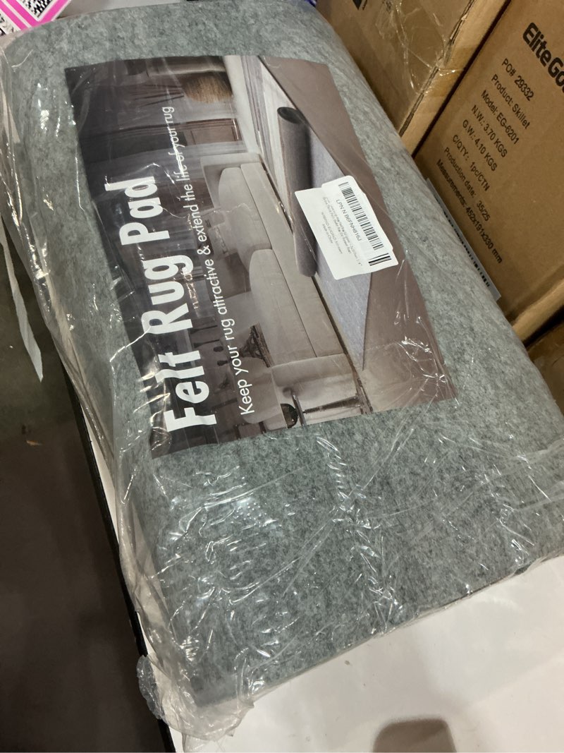 Condition photo showing New/Like New for resare non slip rug pad gripper - 3x10 feet 1/4" extra thick felt under rug for area rugs and hardwood floors,super cushioned non skid carpet padding 3' x 10' (rectangular) 1/4" thick