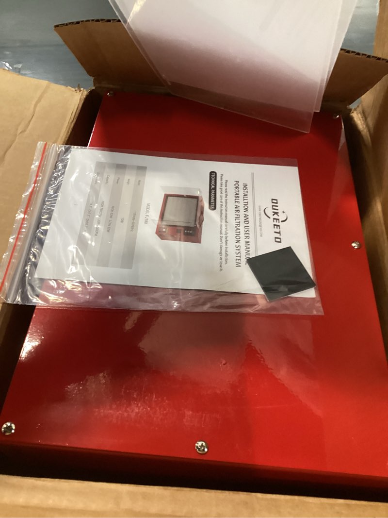Condition photo showing Good Condition for Portable Air Filtration System - Tabletop Dust Collectors (580-780CFM) for Woodworking, Movable Air Filter with Strong Vortex Fan, Benchtop Dust Collection Systems for Garage Works Shop