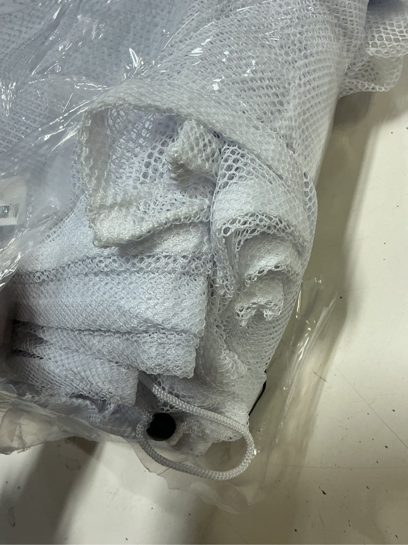 Condition photo showing As Is for berlune large mesh laundry bags, 24 x 36 inch bulk wash set with drawstring for commercial use, dorms, vacation rentals, laundromats, apartments & facilities(white,30) white 30