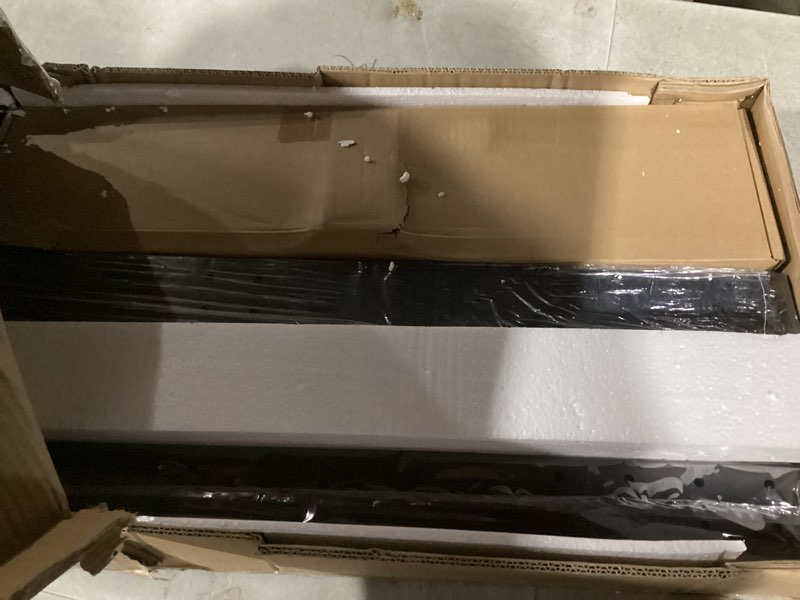 Condition photo showing Good Condition for Universal Floor TV Stand,TV Floor Mount Stand with Removable Shelf for 32-75 inch TV up to 110 lbs, Swivel and Height Adjustable Tall TV Stand for Bedroom,Office(TCP01-2-M-A02)