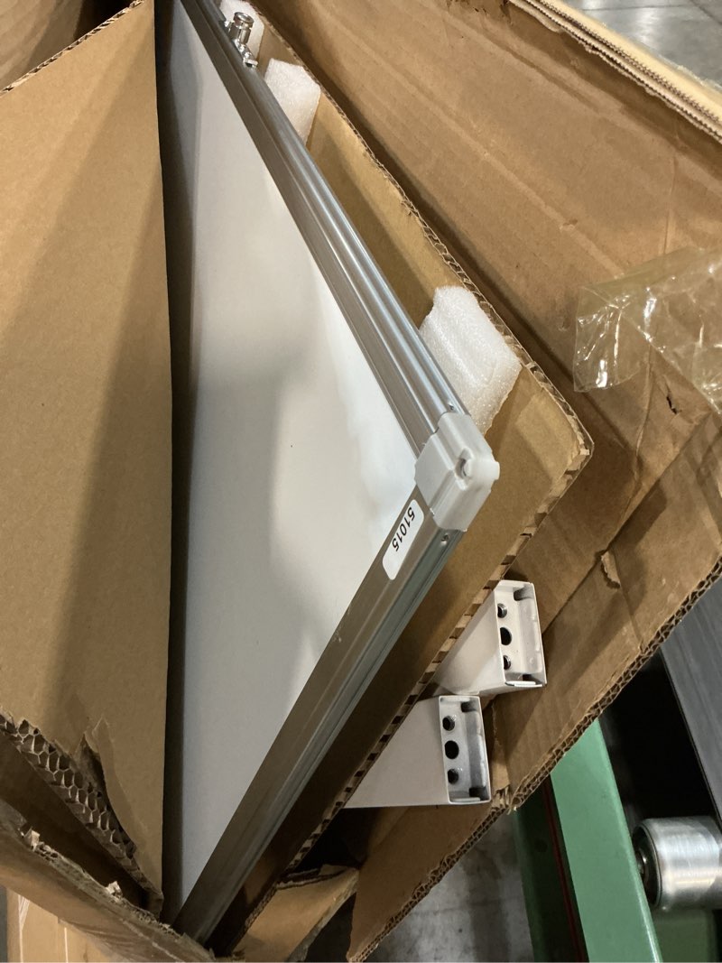 Condition photo showing Good Condition for Maxtek Rolling White Board on Wheels 48x32 inch Double Side Magnetic Dry Erase Board with Stand, Aluminum Frame Easel Mobile Standing Whiteboard for Office, Classroom & Home Silver 48X32