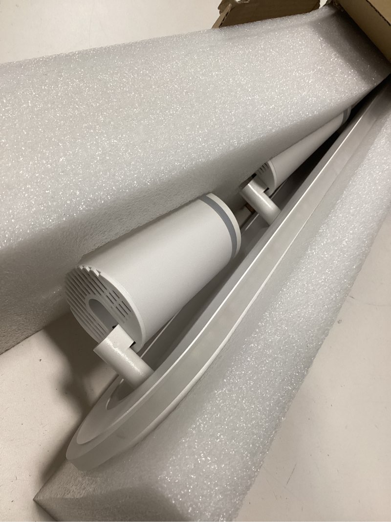 Condition photo showing Good Condition for LED 4 Light Track Lighting Spotlight Kit, White Ceiling Spotlights, Modern Track Light Fixture with Flexibly Rotatable Light Heads, 50W+20W Dual Lighting for Kitchen Living Room,Includes 4 x GU10 Bulb White 4 Light Track