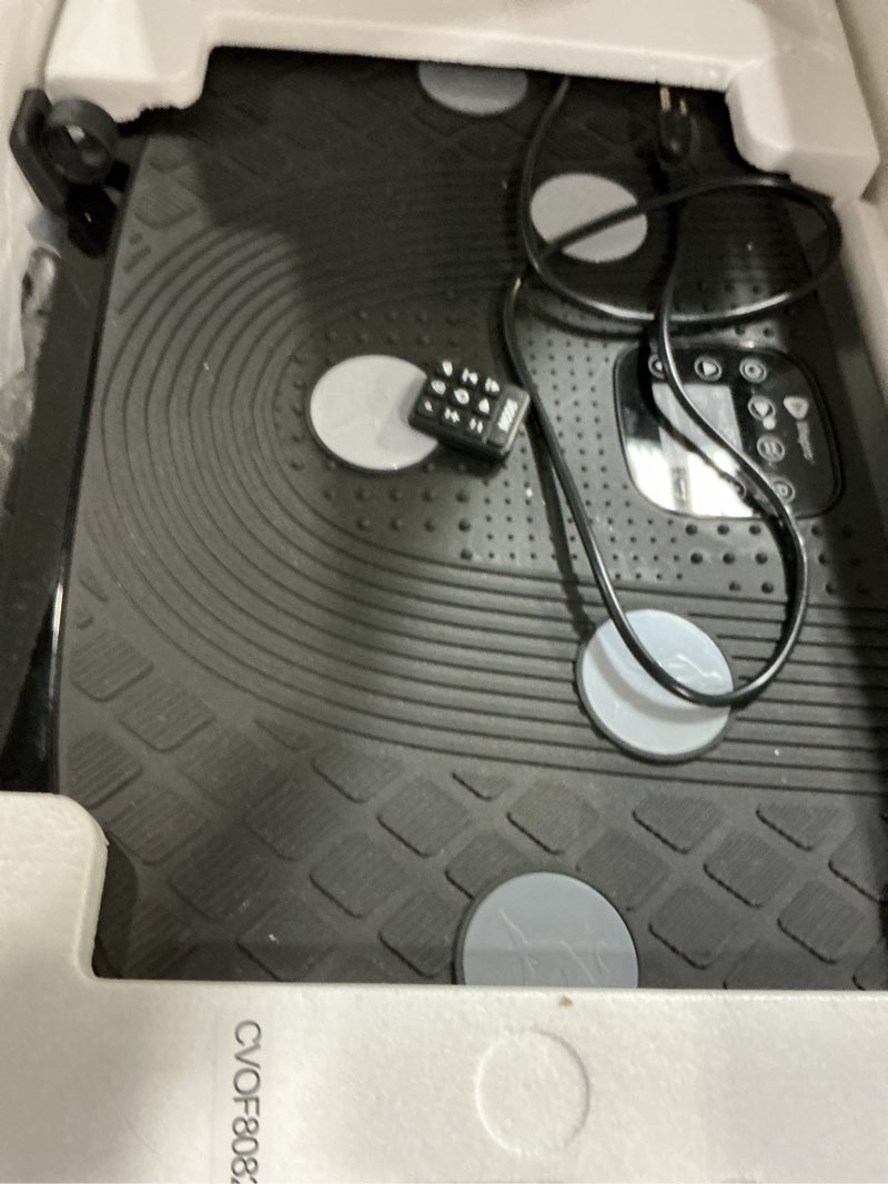 Condition photo showing Good Condition for lifepro 4d vibration plate exercise machine — triple motor, 7 presets, 60 speeds rumblex plus/pro vibrating platform with wrist remote — whole body shaker vibration plate for lymphatic drainage black small