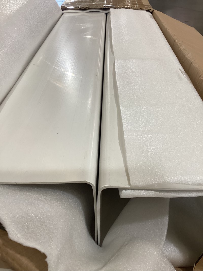 Condition photo showing As Is for thyle 1 pcs 6 x 6 x 48 inches post sleeve vinyl post wrap cover white column wraps for porch weatherproof outdoor for lasting durability easy installation on patio decks porches mailbox 6 x 6 x 48 inches(actual 5.5 x 5.5) white 1