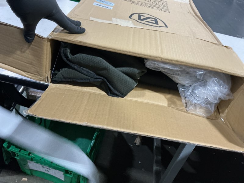 Condition photo showing Good Condition for ever advanced aluminum lightweight folding director chair, 350lbs heavy duty camping chair with side table & storage, 19" joint-friendly height easy to stand, portable makeup artist & vendor chair dark green 1 pack