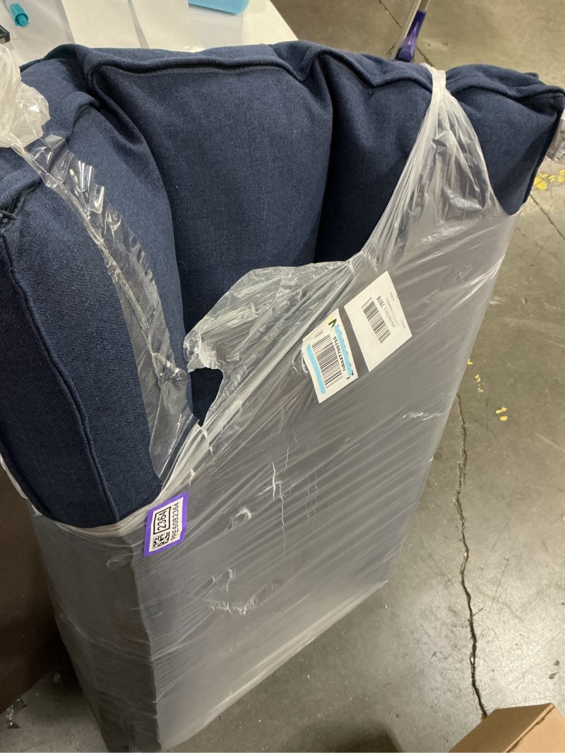 Condition photo showing As Is for Buster Reversible Rectangle Pillow Style Dog Bed, Cobalt, Large (48 x 36 in.) Cobalt Large (48 x 36 in.)