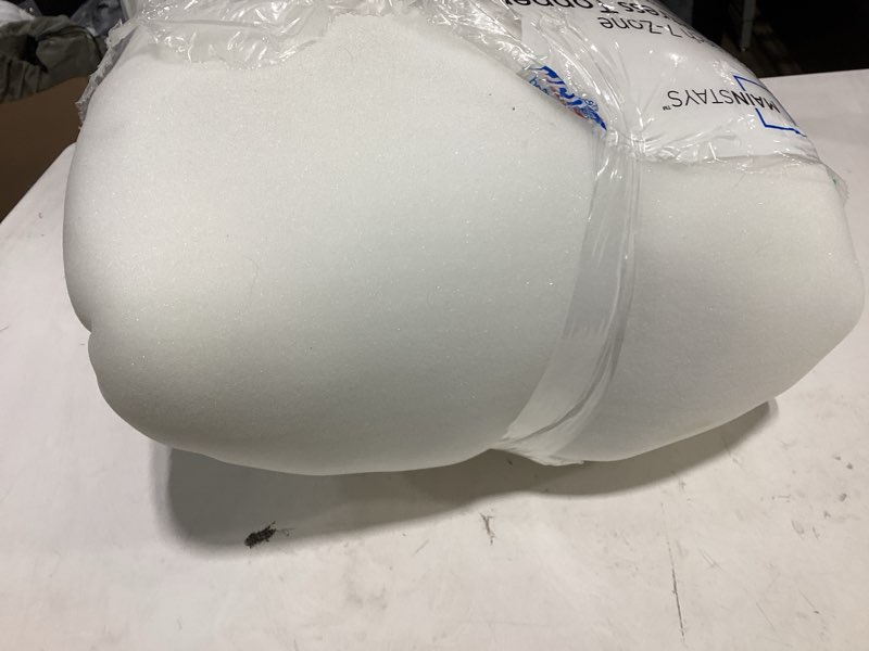 Condition photo showing As Is for mainstays 1.25" 7-zone mattress topper, twin/twin-xl