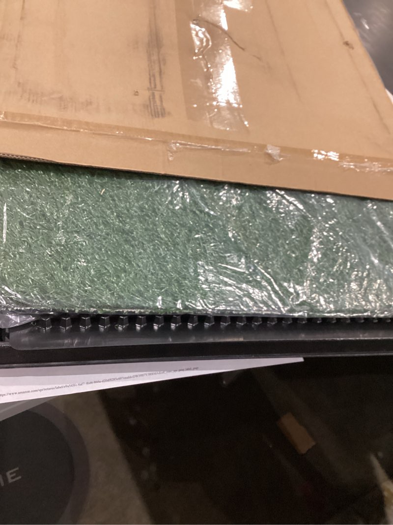 Condition photo showing Good Condition for Artificial Grass Puppy Pee Pad for Dogs and Small Pets - 20x25 Reusable 4-Layer Training Potty Pad with Tray - Dog House and Pet Supplies by PETMAKER Medium 4-Layer System