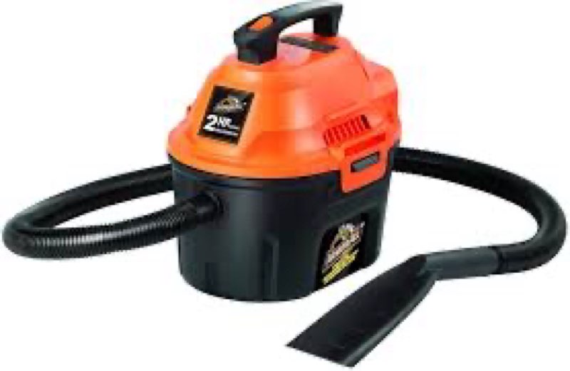 armor all, aa255 , 2.5 gallon 2 peak hp wet/dry utility shop vacuum , orange
