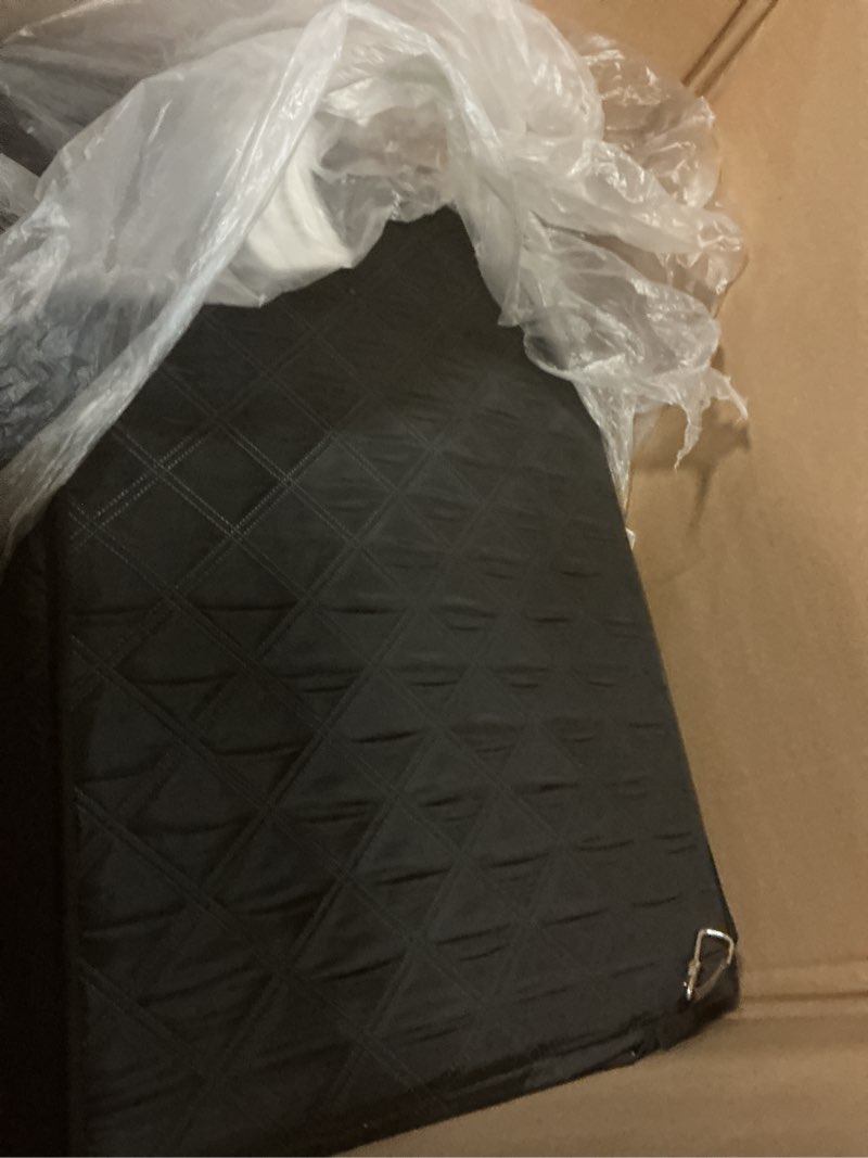 Condition photo showing Good Condition for Dog Car Seat Cover Back Seats Protector, Backseat Extender Hard Bottom Rear Seat Pet Cover for Dogs, Waterproof Carseat Covers Dog Hammock Travel Accessories for Car,SUV,Truck For Cars/ Mid-Size SUV/ Small Truck Black with Hard Bottom