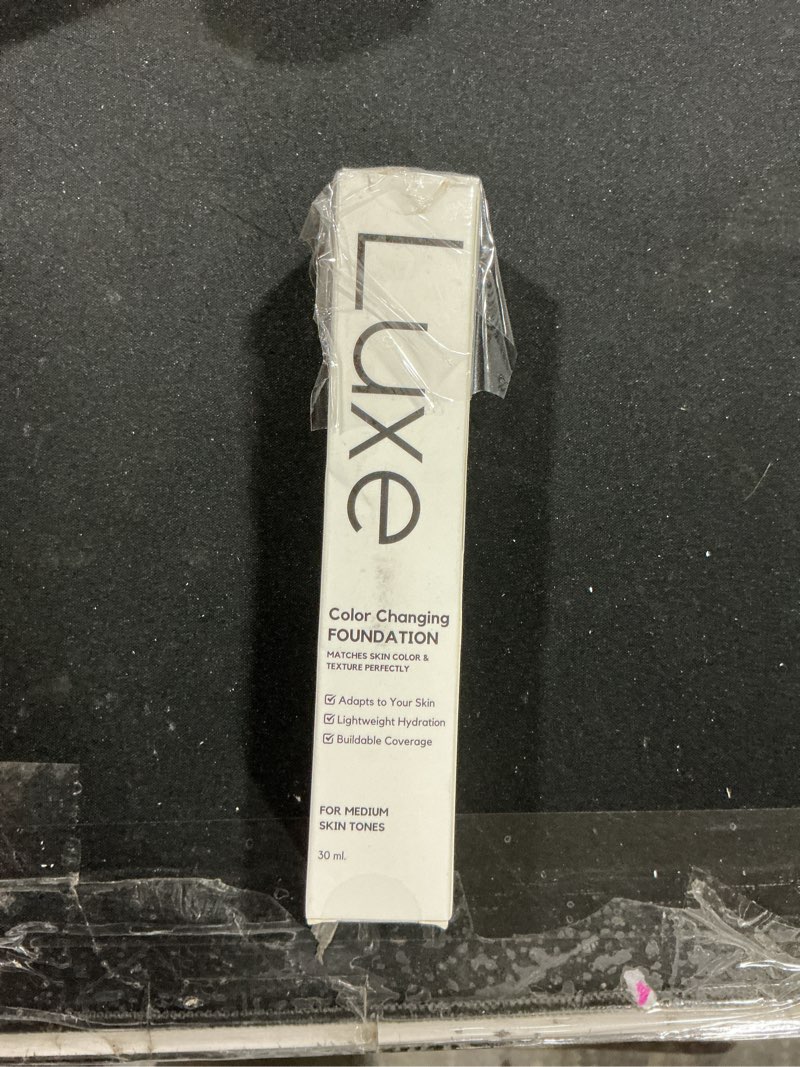 Condition photo showing As Is for Luxe Research Color Changing Foundation for Women – Instantly Adapts to Your Skin Tone – Buildable L