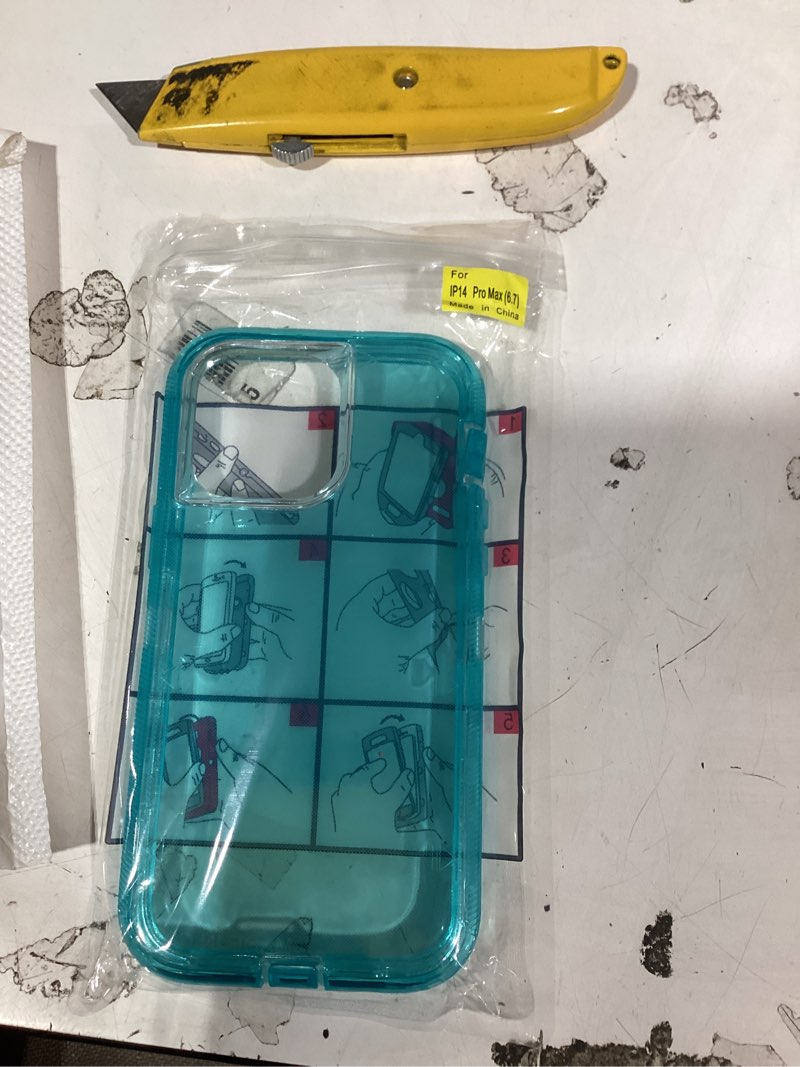 Condition photo showing New/Like New for symcele designed for iphone 14 pro max case, compatible with magsafe, with privacy screen protectors x2, [camera protection] [15ft military drop protection] shockproof phone case, 6.7\", blue for iphone 14 pro max blue similiar product