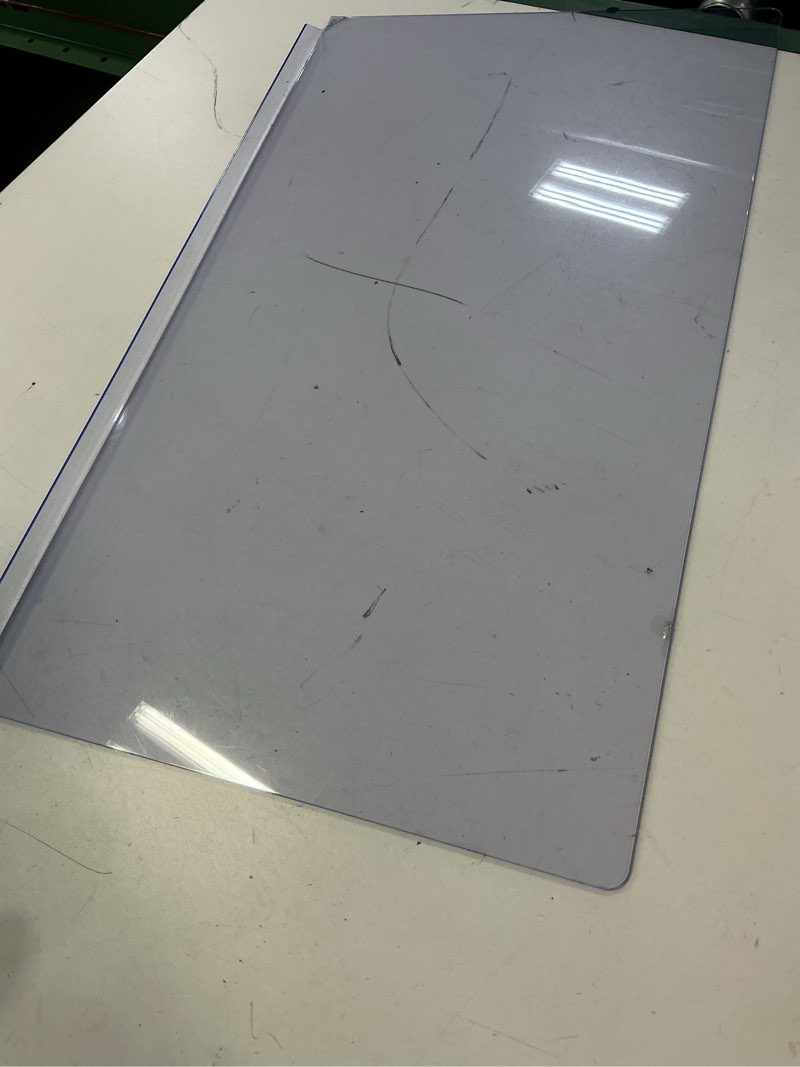 Condition photo showing As Is for filfeel effective anti blue light, easy installation, excellent color transmittance for computer display, extend lifespan, widely compatible, with anti slip sticker, for laptop, desktop