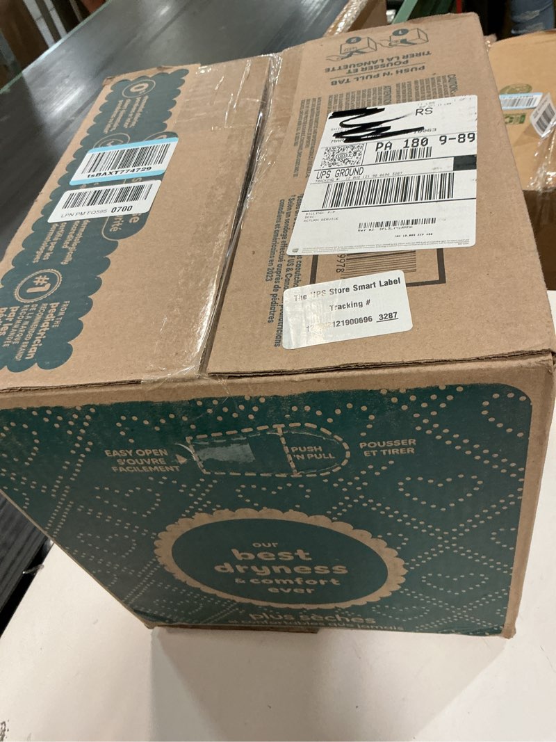 Condition photo showing New/Like New for pampers swaddlers diapers, size 1 (8-14 lbs), 198 count, absorbent, keeps baby dry and comfortable, skin safe disposable baby diaper (packaging may vary) size 1 198