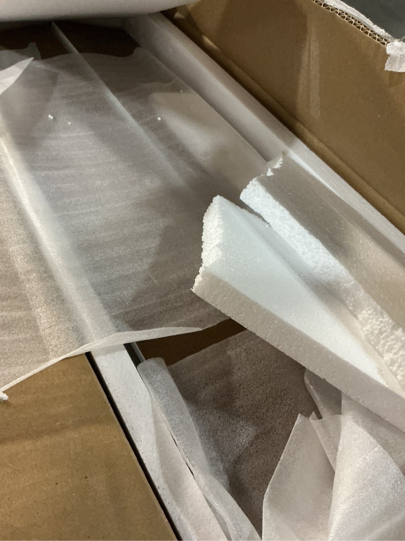 Condition photo showing New/Like New for vidaxl radiator cover cabinet, decorative heater protector for home, childproof baseboard & electric eating, mdf construction with water-based lacquer finish, 67.7 x 7.5 x 31.9, white 112.0 x 19.1 x 81.5 cm white