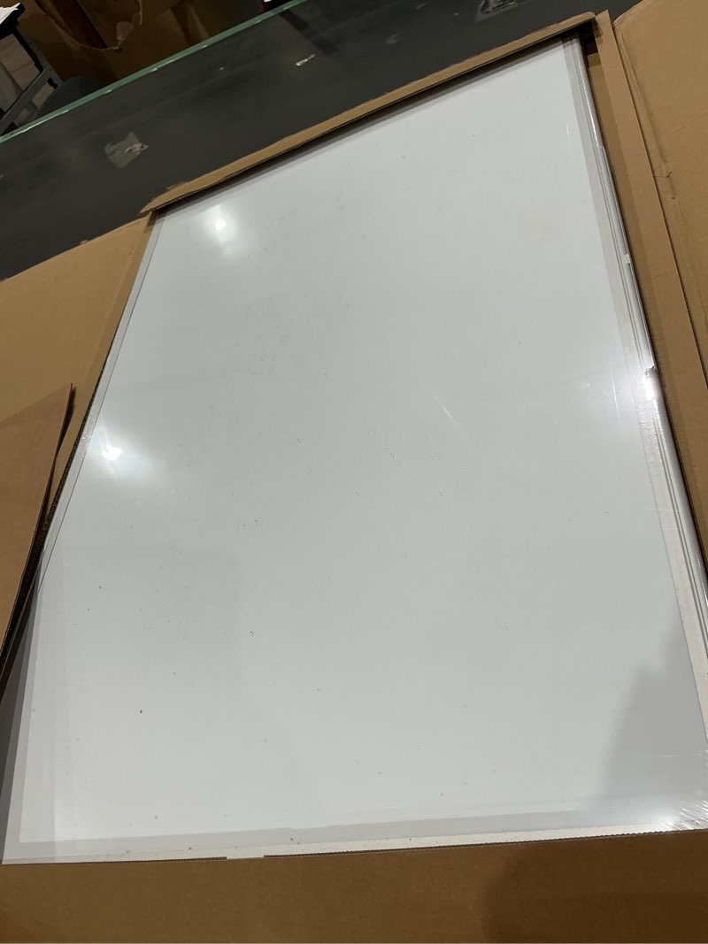 Condition photo showing Good Condition for vusign 36" x 24" magnetic whiteboard for wall, dry erase board with silver aluminum frame, hanging white board for office, home, classroom – includes 1 eraser, 2 multicolor markers & 4 magnets 36'' x 24''