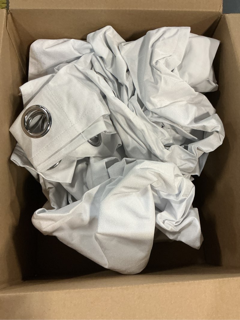 Condition photo showing Good Condition for H.VERSAILTEX 108 inch Curtains, Linen Blackout Curtains 100% Absolutely Blackout, Thermal Insulated Textured Linen Look Curtain Draperies Anti-Rust Grommet, 2 Panels Bright White Bright White 52"W x 108"L (Pack of 2)