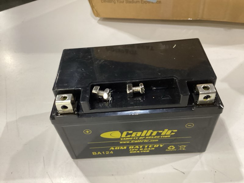 Condition photo showing New/Like New for caltric agm battery compatible with honda vt600c vt-600c shadow vlx 600 2004-2007