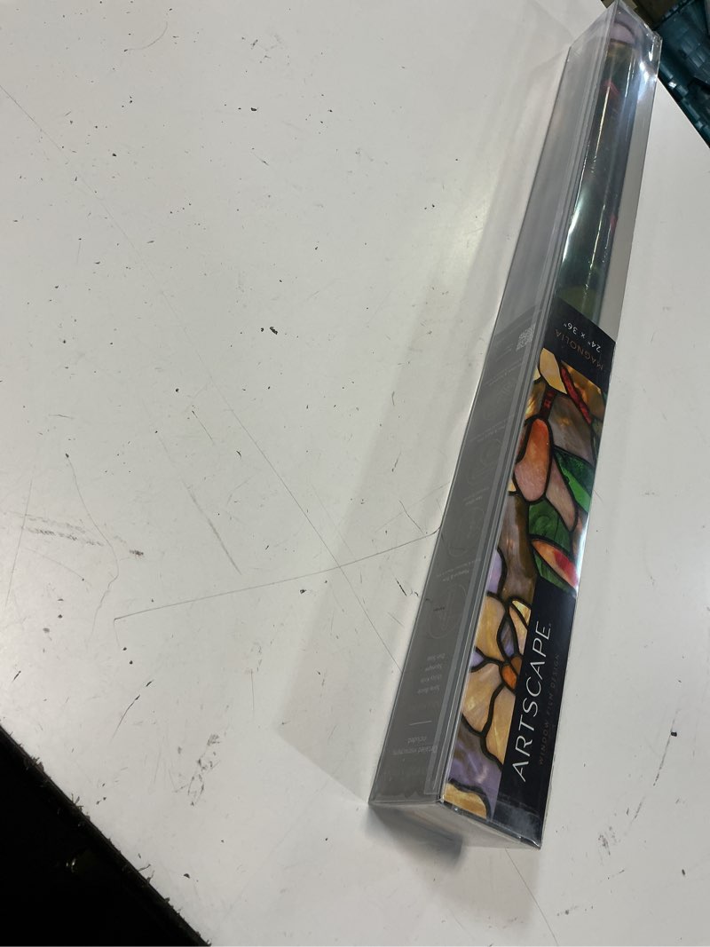 Condition photo showing New/Like New for artscape magnolia window film 24" x 36" multicolor