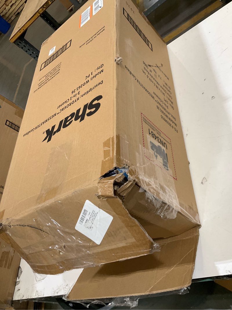 Condition photo showing As Is for shark hydrovac messmaster wet dry vacuum cleaner, cordless, 3-in-1 vacuum mop all in one & self-cleaning system, lightweight, powerful suction, for hard floors & area rugs, stone, wd261,rose gold cordless w/ essential