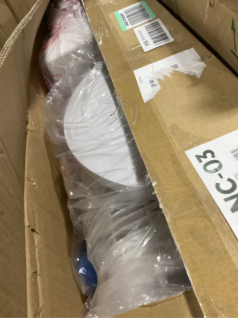 Condition photo showing As Is for pntck portable evaporative air cooler: 41" bladeless tower fans swamp cooler for bedroom, office, standing fans that blow cold air with 12h timer, 3 speeds, 4 modes, 20ft remote, 80° oscillating white