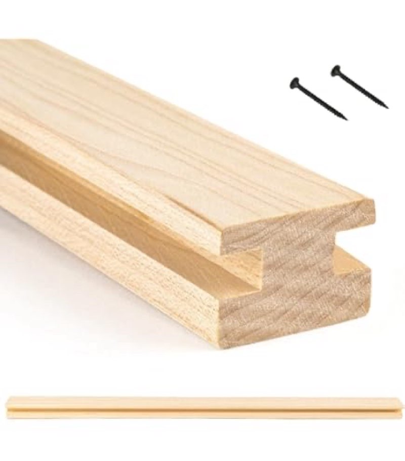 STARVAST 4 Pcs Wood Drawer Slides, 22 inch Wooden Drawer Slides Bottom Mount, Classic Wood Center Gu