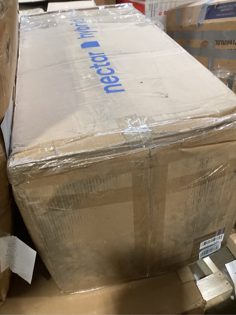 Condition photo showing As Is for nectar premier hybrid twin mattress 13 inch - medium firm memory foam - steel springs - heat wicking cooling technology - 365-night trial - forever warranty twin 13" premier hybrid mattress