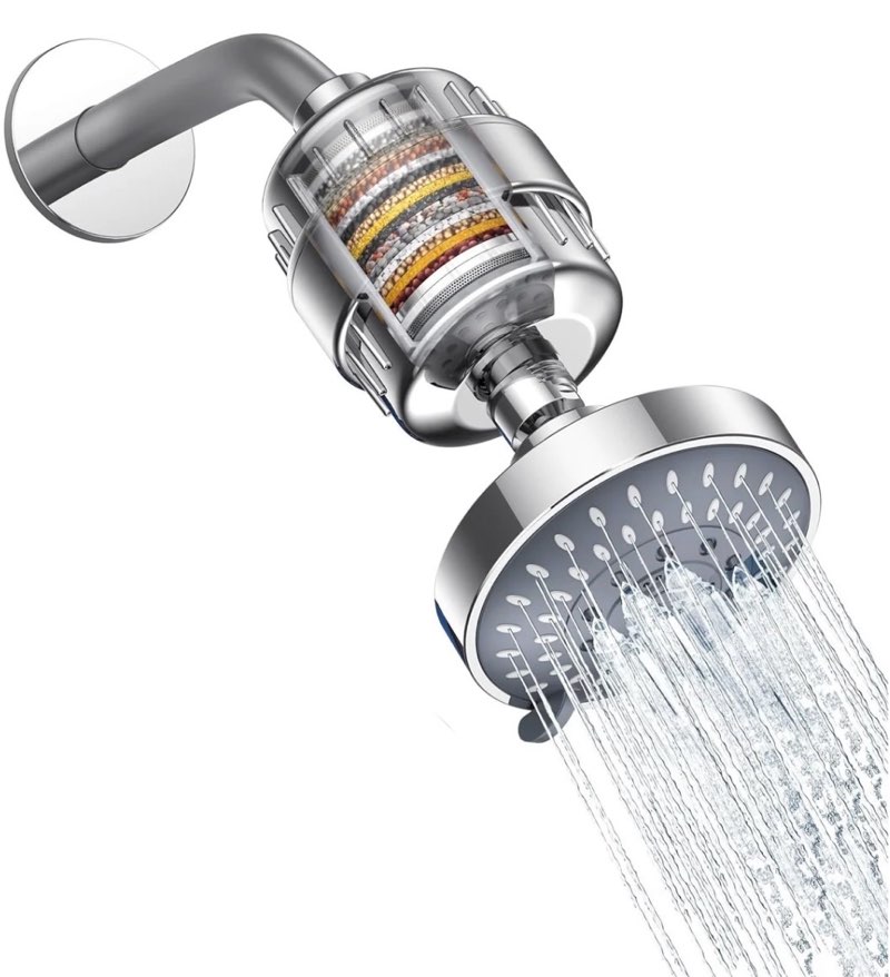 ocemy filtered shower head sh-f20 - silver
